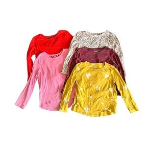 Girls long sleeve t-shirts size 6
